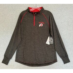 NEW! Colosseum University Of Utah Utes 1/4 Zip Pullover Womens XXL Lightweight